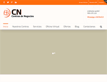 Tablet Screenshot of cncentrosdenegocios.com